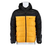 Champion Steppjacke mit Kapuze (kleiner Logo) schwarz/gelb Kinder, Größe 176