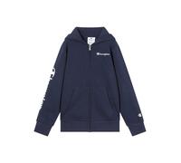 Kapuzensweatjacke CHAMPION "ICONS CONTRAST Full Zip Hoodie", Jungen, Gr. XXL (176), schwarz (nny), Obermaterial: 73% Baumwolle, 27% Polyester, Sweatjacken (83093265-XXL) nny