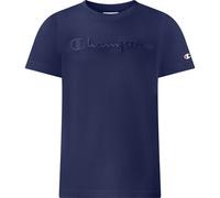 CHAMPION Regular Fit T-Shirt mit Logo-Stitching in Dunkelblau, Größe 176