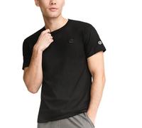 Champion Tall Size T, 100% Cotton, Crewneck, Short-Sleeve Shirts, Men's Tee, C Logo (Big & Tall), Black