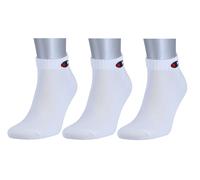 Champion Tennissocken (Baumwolle) Quarter C Logo-Print weiss Herren - 3 Paar, Größe 35-38