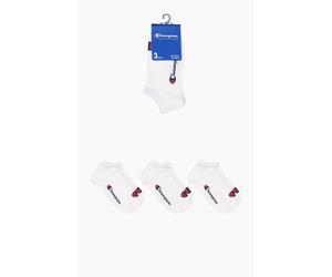 Champion Tennissocken (Baumwolle) Sneaker Schriftzug-Print weiss Herren - 3 Paar, Größe 35-38