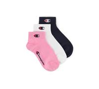 Champion Unisex Basics 3pk Quarter Innensocken, Rosa (Fucsia), 31-34 EU