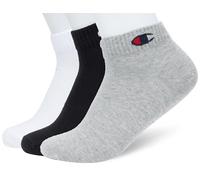 Champion Core Socks 3PP Quarter, Grau (Helle Melange), 43-46 EU (9-10.5 UK) Unisex - Erwachsene -FW23, Grigio (Melange Chiaro)