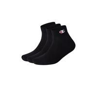 Champion Socken Basics Quarter 3er Pack Unisex Schwarz 43-46 EU
