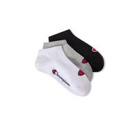 Champion Unisex Basics 3pk Sneaker Innensocken, Hellgrau Meliert, 31-34 EU