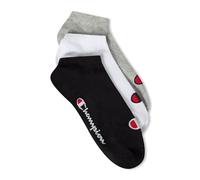 Champion Unisex Basics 3pk Sneaker Socken, Hellgrau Meliert, 39-42 EU