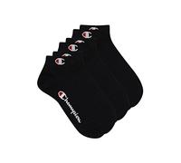 Champion Unisex Socken, 6er Pack - Quarter Socken, Basic, Logo Schwarz EU 43-46