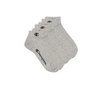Champion Unisex Socken, 3 Paar - Quarter Socken Basic Grau EU 35-38