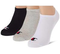 Champion Unisex Core 3PP Sneaker Freizeitsocken, Grigio Melange Chiaro, Bianco, Nero, 39-42