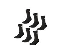 Champion Socken Basics 6er-Pack Unisex Crew & Füßlinge Schwarz Größe 35-38