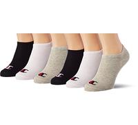 Champion Unisex Core 6PP Sneaker Freizeitsocken, Grigio Melange Chiaro, Bianco, Nero, 35-38