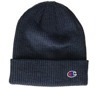 Champion Unisex-Erwachsene Logo Beanie-Mütze, Dunkelblau Heather, Einheitsgröße