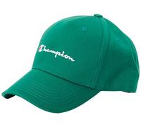 Champion Unisex Icons Accessories 805973 Gewebter Baumwoll-Twill-Logo Baseballkappe, waldgrün, One Size