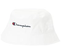 Champion Unisex Icons Accessories-805975 Woven Cotton Twill Small Script Logo Fischerhut, Weiß, M/L