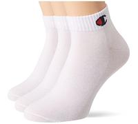 Champion Kinder Socken, 3er Pack - Quarter, einfarbig Weiß 27-30