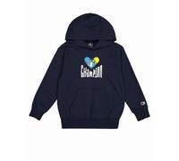 Champion Unisex Kinder Legacy Play with Graphics B (306908) -Ultra-Light Soft Compact Polyfleece Hooded Kapuzenpullover, Blau (BS501), 13-14 Years