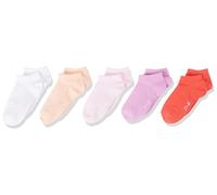 Champion Unisex Kinder Seasonal Junior Contrast Logo 5pp Quarter Sportsocken, Pink/Weiß/Lila (PS182), S