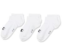 Champion Kinder Socken, 3er Pack - Sneaker Socken, Logo, einfarbig Weiß 27-30