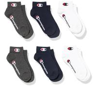 Champion Unisex - Kinder und Jugendliche Core Socks Junior 6PP Quarter Innensocken, Marineblau, EU 27-30