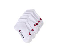 Champion Unisex - Kinder und Jugendliche Core Socks Junior 6PP Sneaker Innensocken, Weiß, 31-34