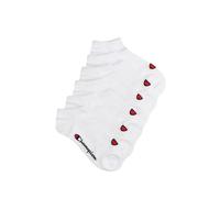Champion Kinder Socken, 6er Pack - Sneaker Socken, Logo, einfarbig Weiß 27-30