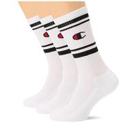 Champion Unisex Seasonal Socks 3PP C-Logo Crew Innensocken, Bianco,