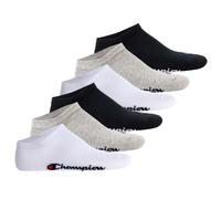 Champion Unisex Sneaker Socken, 6er Pack - Sneaker Socken Basic, Logo Schwarz/Weiß/Grau / EU 39-42 39-42 Mehrfarbig