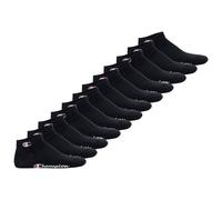 Champion Unisex Socken, 12er Pack - Quarter Socken, Basic, Logo Schwarz / EU 35-38 35-38 Schwarz