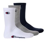 Champion Unisex Socken, 3 Paar - Crew Socken Basic 35-38 Mehrfarbig