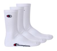 Champion Socken Core 3PP Crew – 3er-Pack, Weiß, Gr. 35-38, Unisex