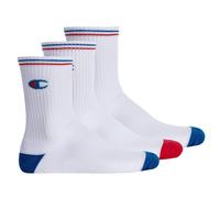 Champion Unisex Core Multicolor 3pp crew F linge, Weiß, 43-46 EU