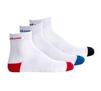 Champion Unisex Socken, 3 Paar - Crew Socken, Logo, Streifen Weiß / EU 43-46 43-46 Weiß