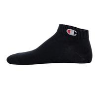 Champion Unisex Socken, 3er Pack - Quarter Socken, Basic, Logo Schwarz / EU 39-42 39-42 Schwarz