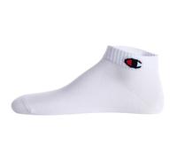 Champion Unisex Socken, 3er Pack - Quarter Socken, Basic, Logo Weiß / EU 39-42 39-42 Weiß