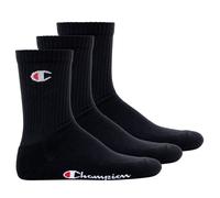 Kurzsocken CHAMPION "Socken 6er Pack", Damen, Gr. 43-46, schwarz (schwarz, weiß), Obermaterial: 71% Baumwolle CO. 27% Polyester PES. 2% Elasthan EL., Socken (96688043-43) schwarz, weiß
