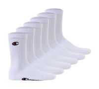Champion Unisex Socken, 6 Paar - Crew Socken Basic Weiß / EU 43-46 43-46 Weiß