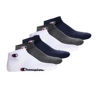 Champion Unisex Socken Core – 6er Pack Crew – Marineblau/Weiß/Grau – Gr. 35-38