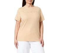 CHAMPION T-Shirt mit Label-Print in Beige, Größe L