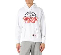 Champion Unisex X Stranger Things Felpa Con Cappuccio Kapuzenpullover, Weiß (Ww001), XL