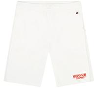 Champion Unisex X Stranger Things Pantaloncini Bermuda Bermudas, Weiß, L