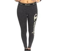 Champion Women Leggings Big Logo Grau Baumwolle Small Damen