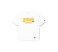 Champion x Stranger Things T-Shirt Unisex - Erwachsene, Weiß (WW007), L