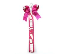champracer 2 Stück Cheer Bow Keychain, Cheerleading-Schlüsselanhänger, Schleife Knoten Schlüsselanhänger Niedliches Auto Schlüsselanhänger Zubehör (H)
