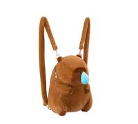 champracer Capybara Plüschtier Rucksack Capybara Rucksack Capybara Kuscheltier Plüsch Rucksack für Erwachsene Wasserschwein Kuscheltier Plüschtier Rucksack Kinder (Rotz)