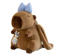 champracer Capybara Plüschtier Rucksack Capybara Rucksack Capybara Kuscheltier Plüsch Rucksack für Erwachsene Wasserschwein Kuscheltier Plüschtier Rucksack Kinder (Blauer Hase)