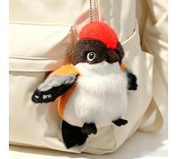champracer Plüschvögel, 14 cm, 5 realistisch gestaltete Vogel-Schlüsselanhänger, ideal zur Verzierung von Rucksäcken, süßes Geschenk für Kinder (Meise)