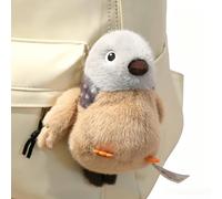 champracer Plüschvögel, 14 cm, 5 realistisch gestaltete Vogel-Schlüsselanhänger, ideal zur Verzierung von Rucksäcken, süßes Geschenk für Kinder (Turteltaube)