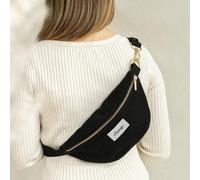 change the label Change Bum Bag, Bauchtasche Damen, Crossbody Bag aus nachhaltiger Baumwolle Schwarz