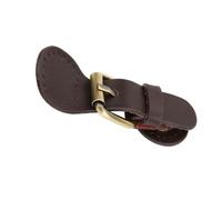 Changor Handgefertigte Schnalle aus Leder für Taschen, Bronzefarbene Beschläge für Messenger-Taschen, Kleidungstaschen, Braun, Gelb (Kaffee)